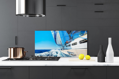 Painel cozinha Paisagem do mar do barco