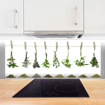 Painel vidro cozinha Flores Planta Natureza