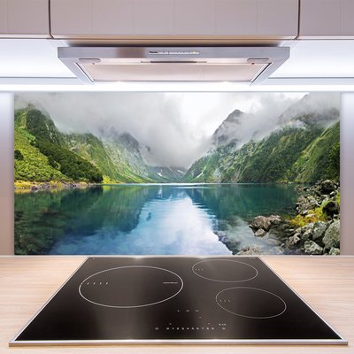 Painel cozinha Paisagem de lago de montanha