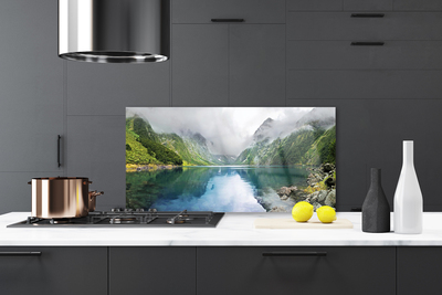 Painel cozinha Paisagem de lago de montanha