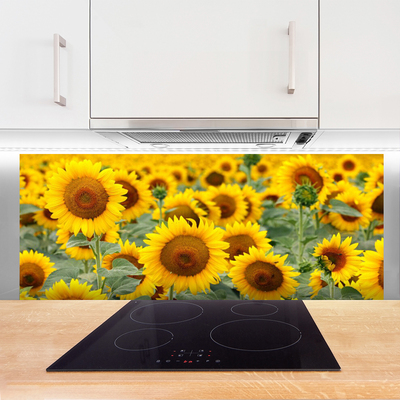 Painel cozinha Girassóis Plantam Natureza