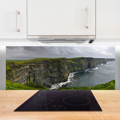 Painel vidro cozinha Paisagem aquática de Bay Rocks