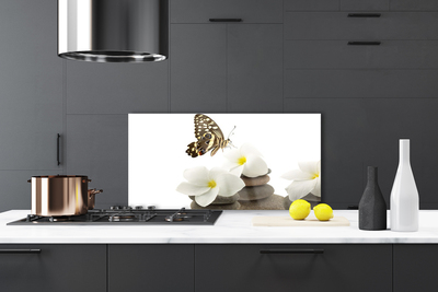 Painel cozinha Planta de Pedras de Flor de Borboleta