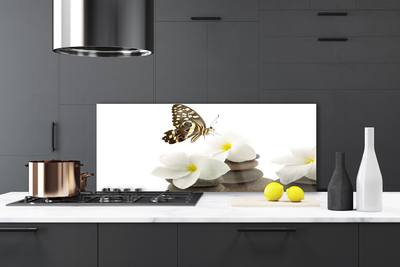 Painel cozinha Planta de Pedras de Flor de Borboleta