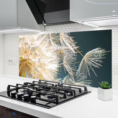 Painel vidro cozinha Planta dente-de-leão