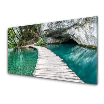 Painel vidro cozinha Arquitetura de Bridge Lake