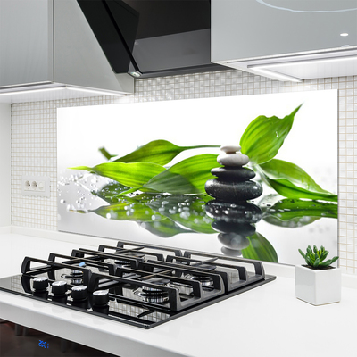 Painel cozinha Arte com Folhas e Pedras