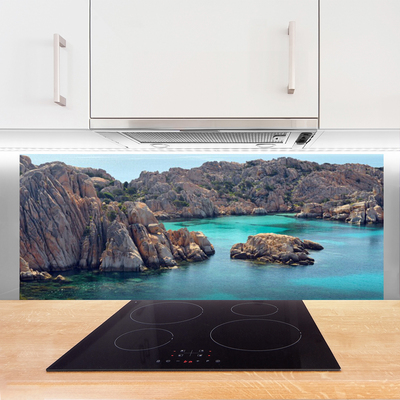 Painel cozinha Paisagem marinha de Bay Rocks