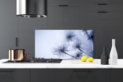 Painel vidro cozinha Planta dente-de-leão