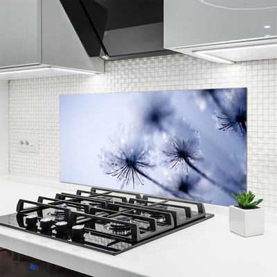 Painel vidro cozinha Planta dente-de-leão