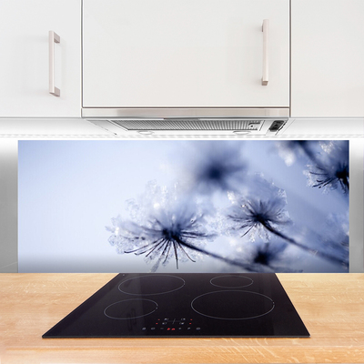 Painel vidro cozinha Planta dente-de-leão