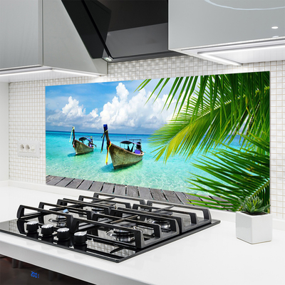 Painel cozinha Paisagem Marinha de Barcos