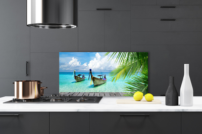 Painel cozinha Paisagem Marinha de Barcos