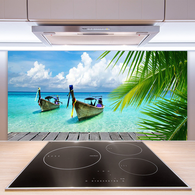 Painel cozinha Paisagem Marinha de Barcos