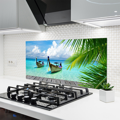 Painel cozinha Paisagem Marinha de Barcos