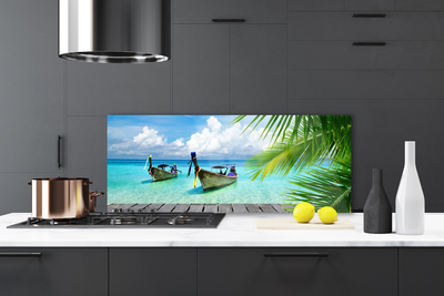 Painel cozinha Paisagem Marinha de Barcos
