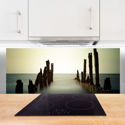 Painel vidro cozinha Paisagem do Mar e do Sol