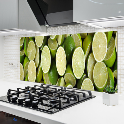 Painel vidro cozinha Cozinha de comida de limão