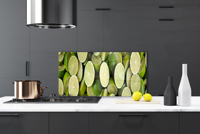 Painel vidro cozinha Cozinha de comida de limão