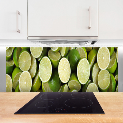 Painel vidro cozinha Cozinha de comida de limão