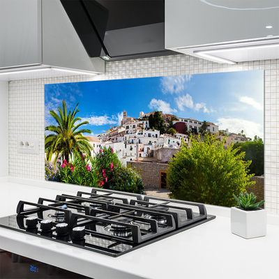 Painel vidro cozinha Paisagem da Cidade de Palma