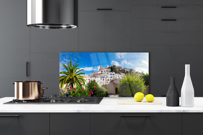 Painel vidro cozinha Paisagem da Cidade de Palma
