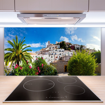 Painel vidro cozinha Paisagem da Cidade de Palma