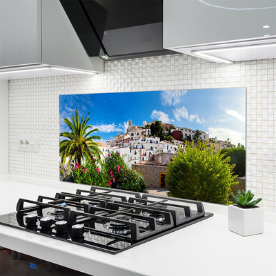 Painel vidro cozinha Paisagem da Cidade de Palma
