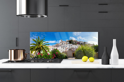 Painel vidro cozinha Paisagem da Cidade de Palma