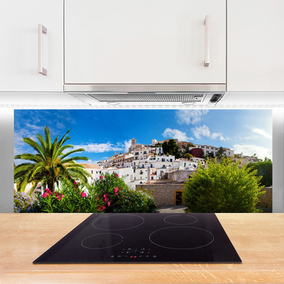 Painel vidro cozinha Paisagem da Cidade de Palma