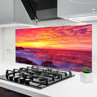 Painel vidro cozinha Abstração Oeste