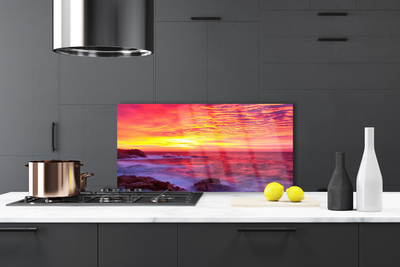 Painel vidro cozinha Abstração Oeste