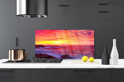 Painel vidro cozinha Abstração Oeste