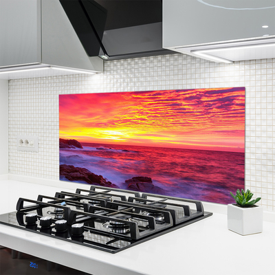 Painel vidro cozinha Abstração Oeste