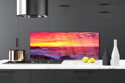 Painel vidro cozinha Abstração Oeste