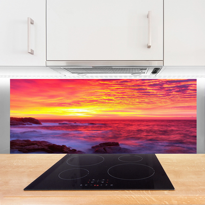 Painel vidro cozinha Abstração Oeste