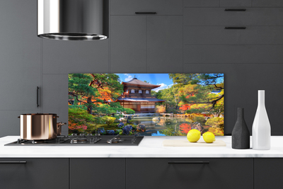 Painel cozinha Paisagem de jardim do Japão