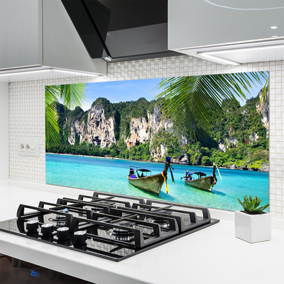 Painel cozinha Paisagem Marinha de Barcos