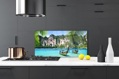 Painel cozinha Paisagem Marinha de Barcos