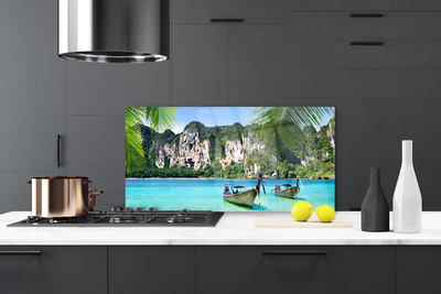 Painel cozinha Paisagem Marinha de Barcos