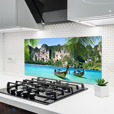 Painel cozinha Paisagem Marinha de Barcos