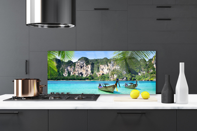 Painel cozinha Paisagem Marinha de Barcos