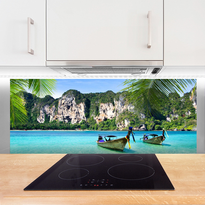 Painel cozinha Paisagem Marinha de Barcos