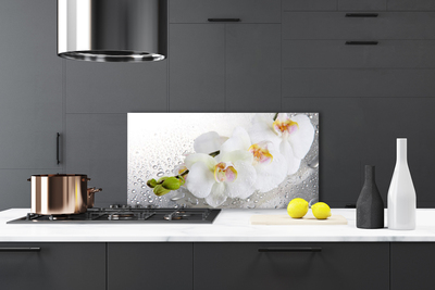 Painel vidro cozinha Flores Planta Natureza