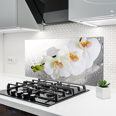 Painel vidro cozinha Flores Planta Natureza