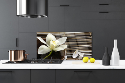 Painel vidro cozinha Flor Planta Natureza