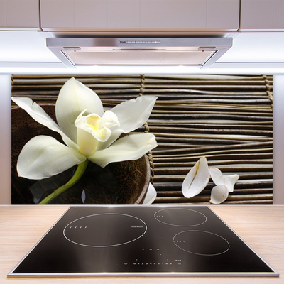 Painel vidro cozinha Flor Planta Natureza