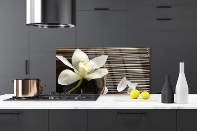 Painel vidro cozinha Flor Planta Natureza