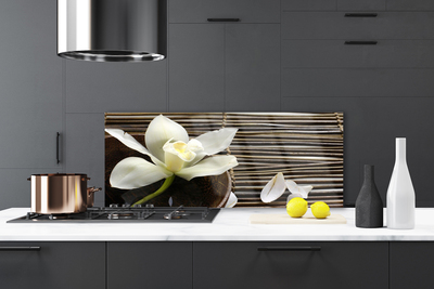 Painel vidro cozinha Flor Planta Natureza