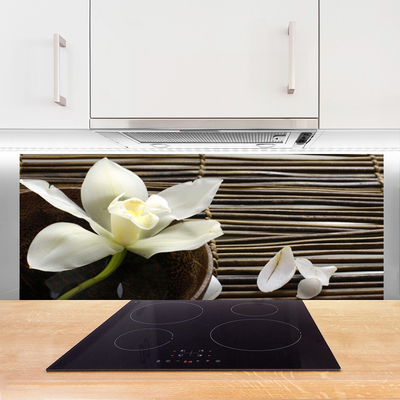 Painel vidro cozinha Flor Planta Natureza